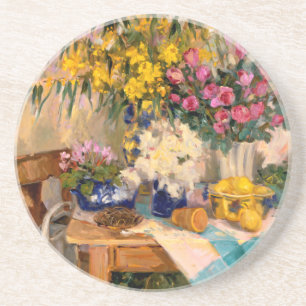 Fresh Flowers II Coaster