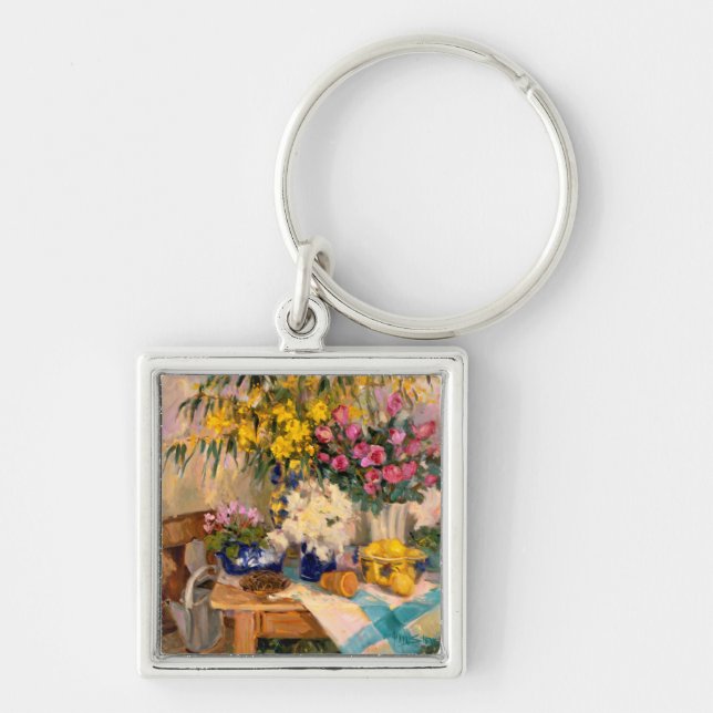 Fresh Flowers II Key Ring (Front)