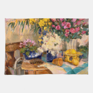 Fresh Flowers II Tea Towel