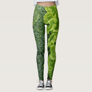 Fresh Food Lettuce and Broccoli Leggings