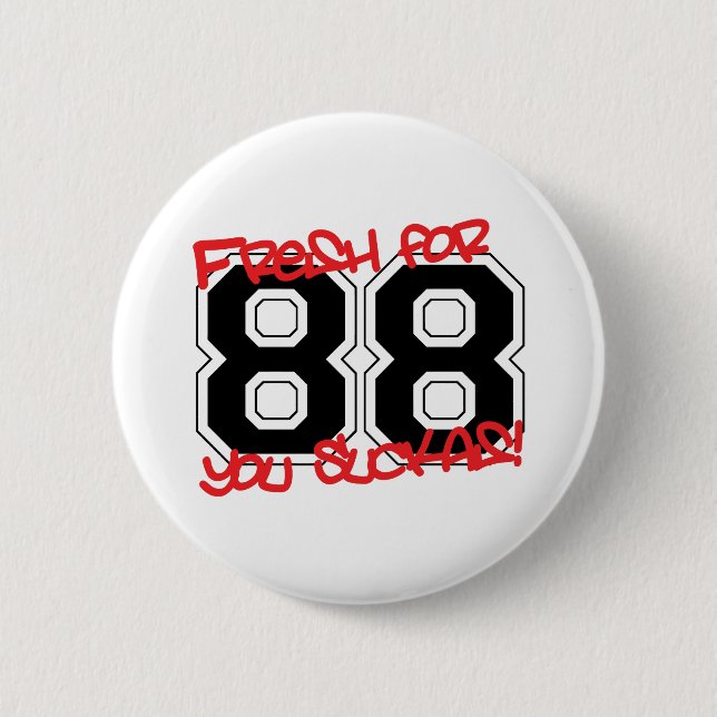 Fresh for '88 6 cm round badge (Front)
