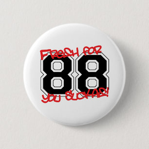 Fresh for '88 6 cm round badge