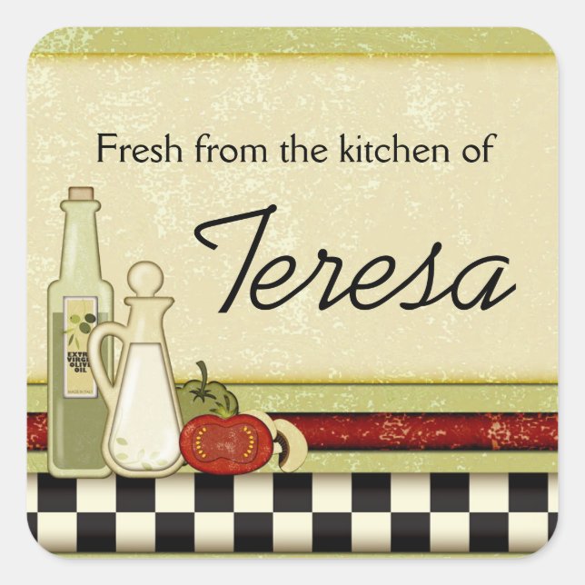 Fresh from the kitchen of custom stickers (Front)