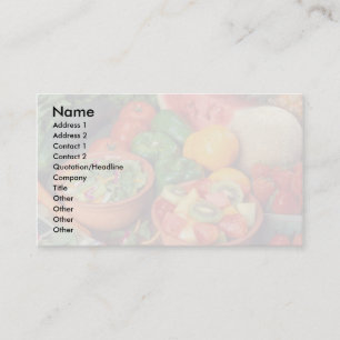 Fresh fruit and vegetables business card