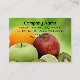 Fresh fruit business card