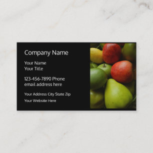 Fresh Fruit Diet Theme Business Card