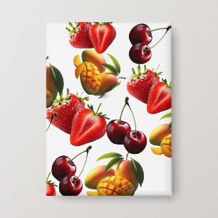 Fresh Fruit Pattern – Strawberry, Cherry & Mango A