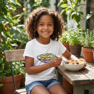 Fresh Fruit Salad Bowl with Kiwi and Orange T-Shirt