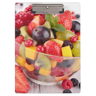 Fresh fruit salad clipboard