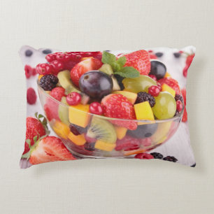 Fresh fruit salad decorative cushion