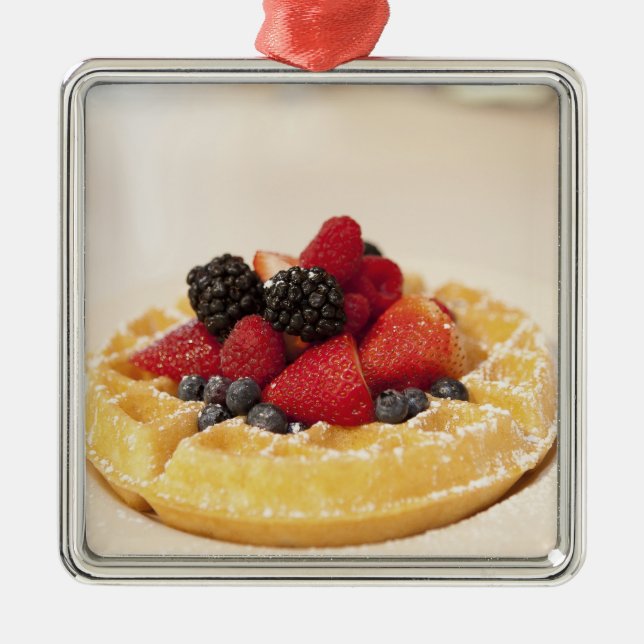 Fresh fruit waffle metal tree decoration (Front)