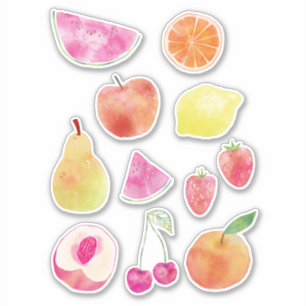 Fresh Fruit Watercolor