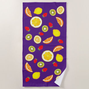 Fresh fruits beach towel
