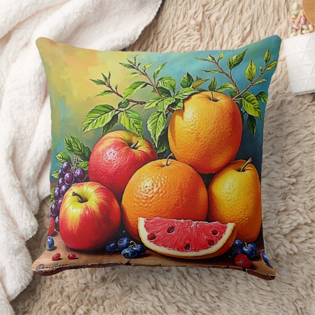 Fresh Fruits in a Perfect Mix Design Cushion (Blanket)