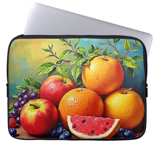 Fresh Fruits in a Perfect Mix Design Laptop Sleeve (Front)