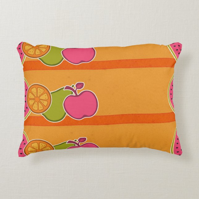 Fresh Fruits Orange Decorative Cushion (Front)