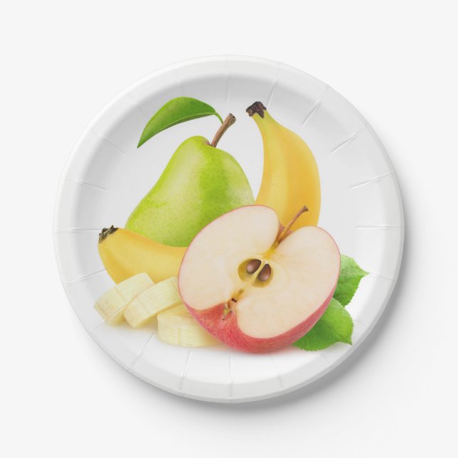Fresh fruits paper plate (Front)