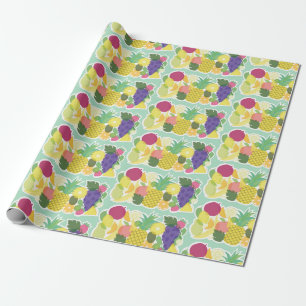 Fresh fruits. wrapping paper