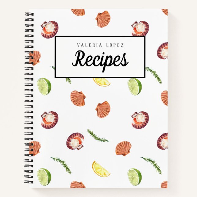 Fresh & Fun Shellfish Customisable Recipe Book (Front)