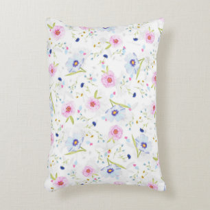 Fresh Garden Flowers Decorative Cushion