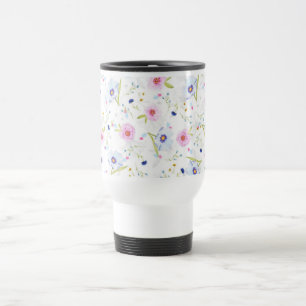 Fresh Garden Flowers Travel Mug