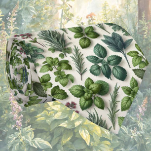 Fresh Garden Herbs Foodie Kitchen Neck Tie