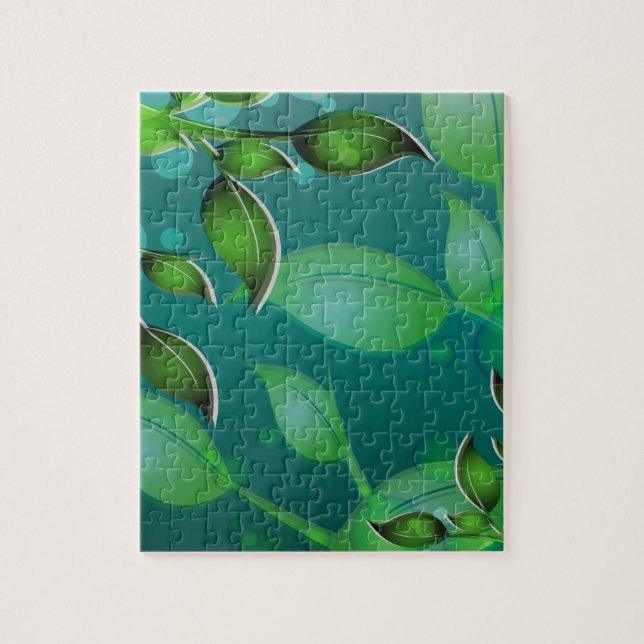 Fresh Garden Leaves Jigsaw Puzzle (Vertical)