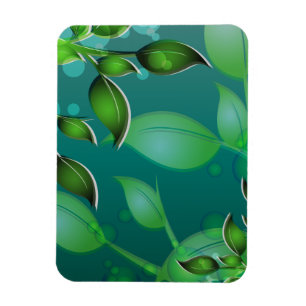 Fresh Garden Leaves Magnet