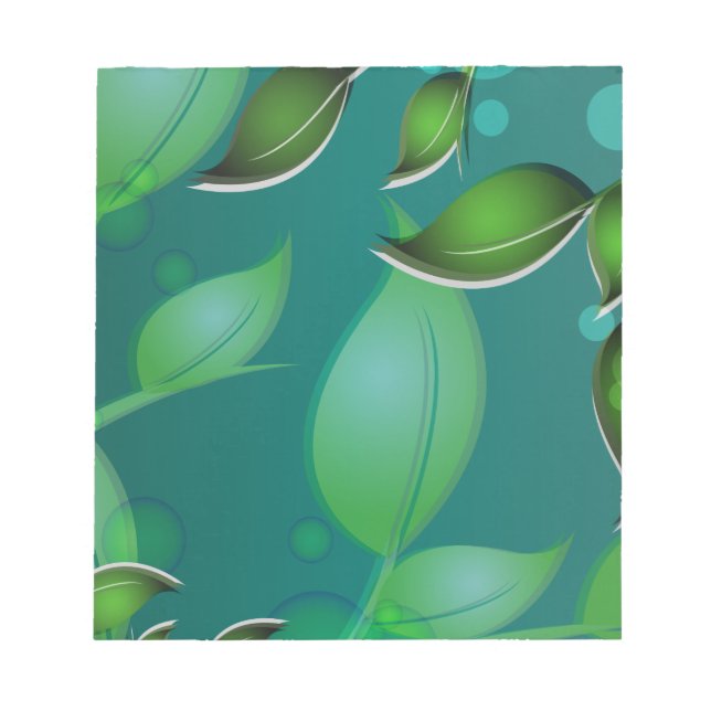 Fresh Garden Leaves Notepad (Front)