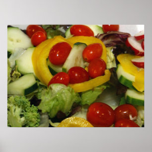 Fresh Garden Salad Poster