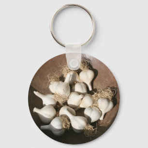 Fresh Garlic at Shaker Square Farmers Market Key Ring