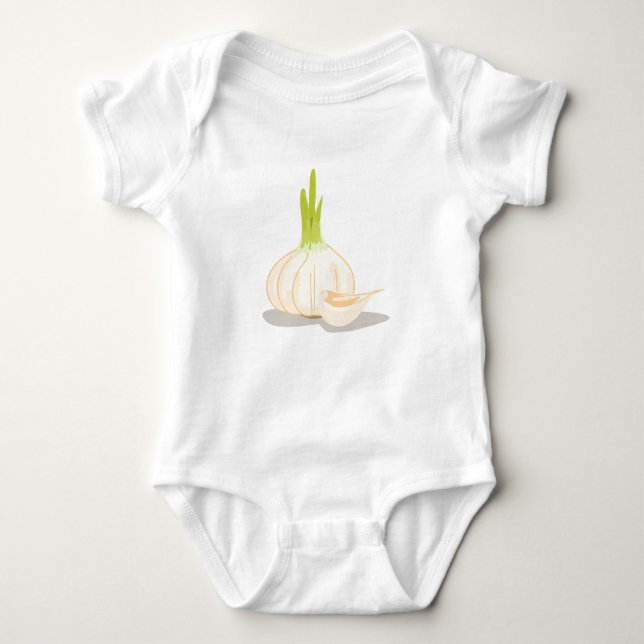 Fresh Garlic Baby Bodysuit (Front)