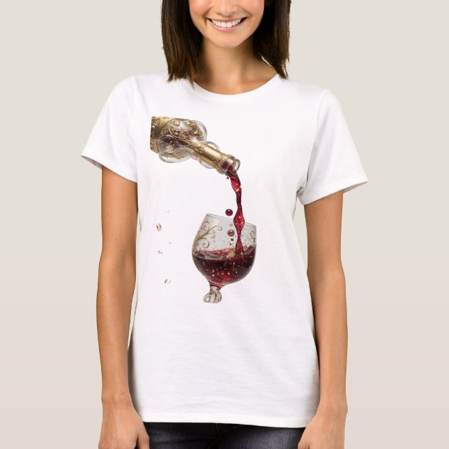 Fresh Gold ABSTRACT ART Design T-Shirt (Front)