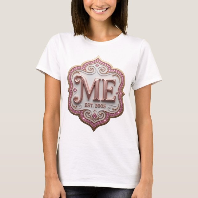 Fresh Gold ABSTRACT ART Graphic Design T-Shirt (Front)