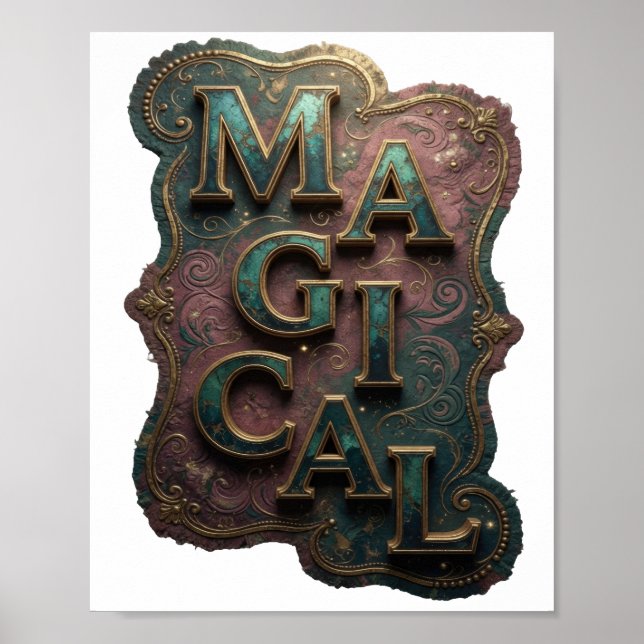 Fresh Gold MAGICAL Design Poster (Front)