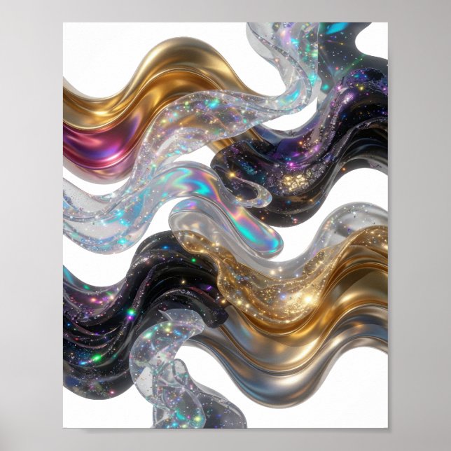 Fresh Gold UNIVERSE Text Design Poster (Front)