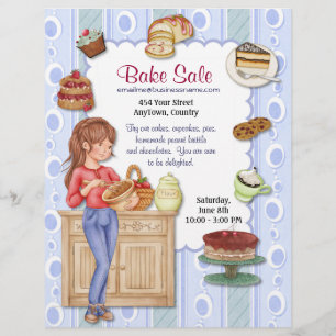 Fresh Goodness Bake Sale Flyer