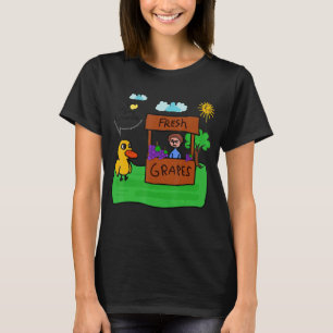 Fresh Grapes Got Any Ice Lemonade Stand  Cute Duck T-Shirt