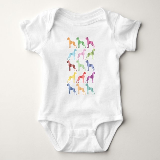 Fresh Great Dane Design Baby Bodysuit (Front)
