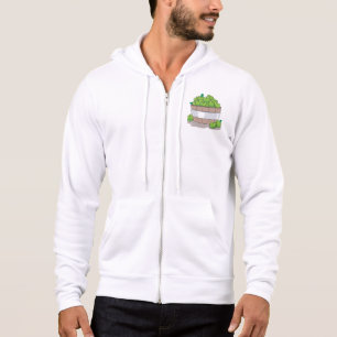 Fresh Green Apple Harvest Barrel Granny Smith Hoodie