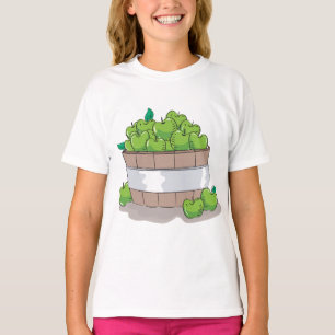 Fresh Green Apple Harvest Barrel Granny Smith T-Shirt