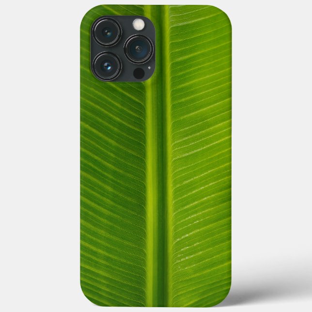 Fresh green banana leaf pattern Case-Mate iPhone case (Back)