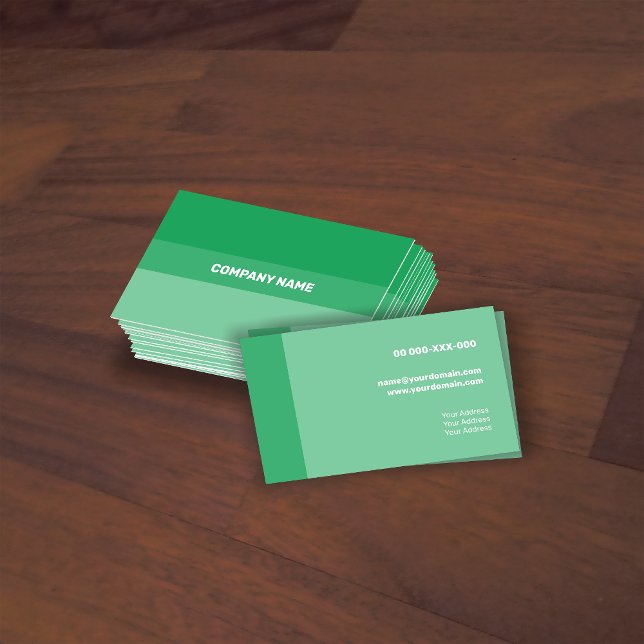 Fresh Green Contemporary Transparency Business Card (Creator Uploaded)