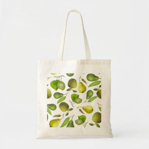 Fresh green fruits tote bag