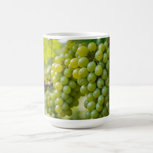 fresh green grapes coffee mug (Center)