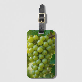 fresh green grapes luggage tag