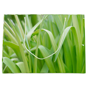 Fresh Green Plant Leaves Large Gift Bag
