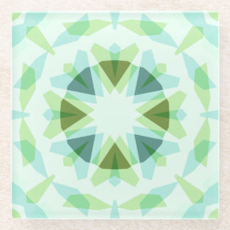 Fresh Green Pretty Blue Star Dopamine Decor Kitsch Glass Coaster
