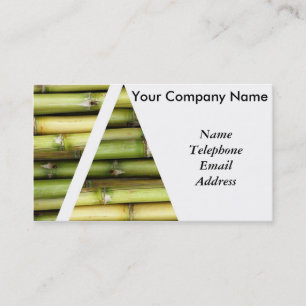 Fresh Green Sugar Cane - Juice Theme Business Card