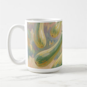 Fresh Green Zucchini Impressionist Painting Coffee Mug